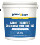 stone textured wall coating bucket