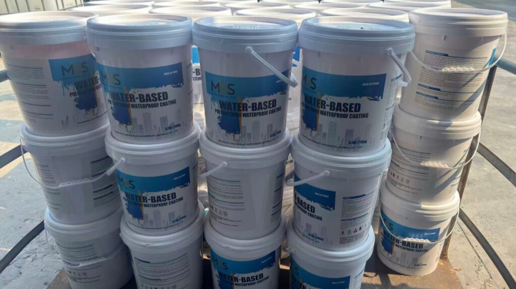 Pallets of water based polyurethane waterproof coating